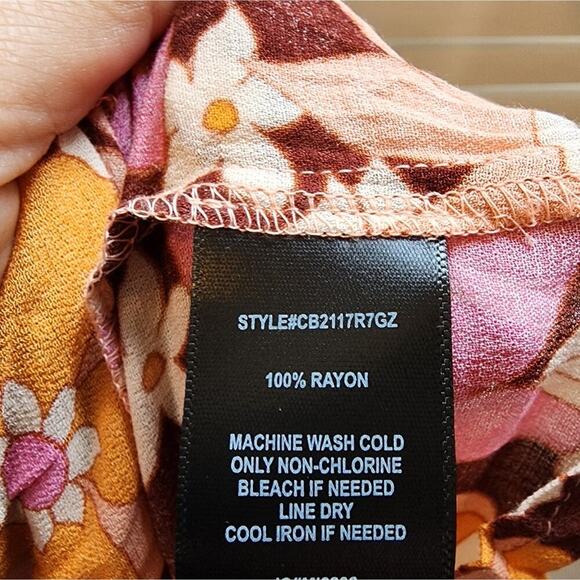 SANCTUARY SEASHORE FLORAL NEW BLOUSE SIZE 2X - Picture 8 of 10